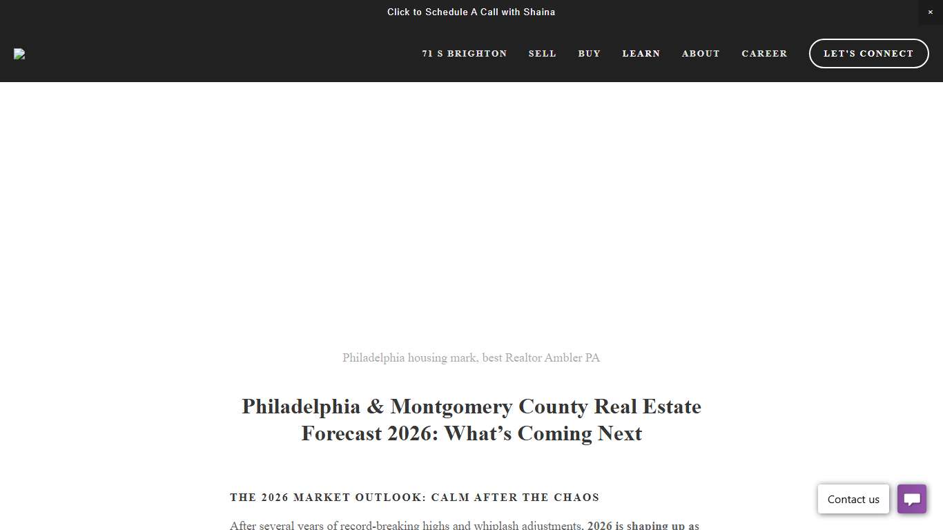 Philadelphia and Montgomery County Real Estate Forecast 2026: What’s Coming Next — MontCo Living
